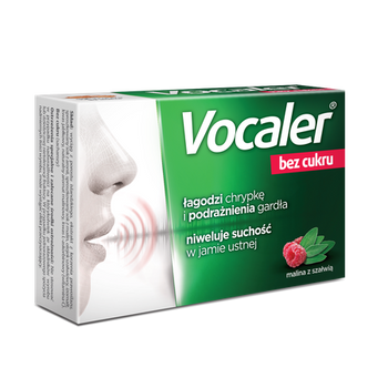 VOCALER bez cukru x 12 pastylek do ssania
