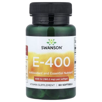 Swanson Witamina E 400 IU, 60 kapsułek