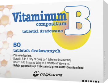 Vitaminum B Compositum, 50 tabletek drażowanych