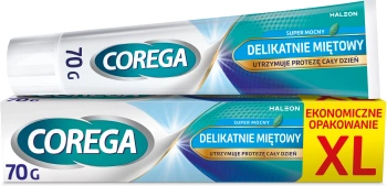 Corega Super Mocny Krem mocujący Delikatnie miętowy, 70 g
