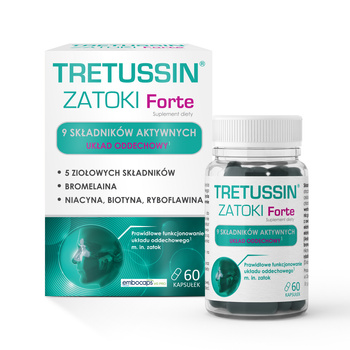 Tretussin Zatoki Forte kapsułki twarde x 60 sztuk 