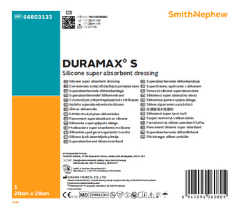 Duramax S Superchłonny opatrunek z silikonem 20 x 20 cm, 1 sztuka