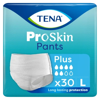 Tena Pants ProSkin Plus Rozmiar L (100-135cm) Majtki chłonne, 30 sztuk