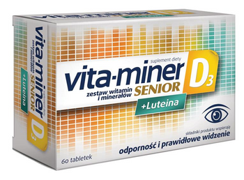 Vita-Miner Senior D3 + Luteina, 60 tabletek