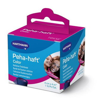 Opaska elastyczna PEHA-HAFT COLOR Blue 4cmx4m, 1 sztuka 