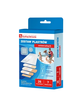 Zestaw plastrów uniwersalnych Zyskaj zdrowie x 26 sztuk