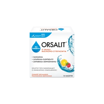 ORSALIT dla dorosłych, smak malinowo-cytrynowy, 10 saszetek