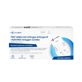 TEST SARS-CoV-2/Grypa A/ Grypa B+ADV/RSV Antygen Combo – szybki test