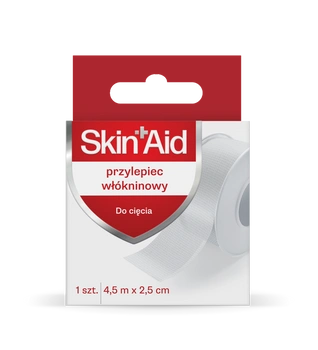 SKIN AID Przylepiec włókninowy, 4,5 m x 2,5 cm