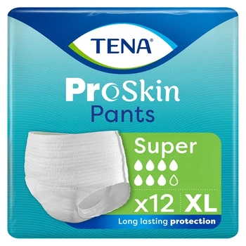 TENA Pants ProSkin Super Majtki chłonne XL, 12 sztuk