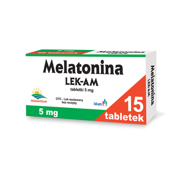 Melatonina Lek-Am 5 mg, 15 tabletek