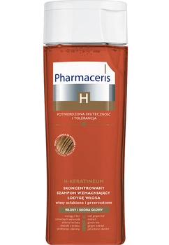 Pharmaceris H H-Keratineum Skoncentrowany szampon wzmacniający łodygę włosa do włosów osłabionych i przerzedzonych, 250 ml