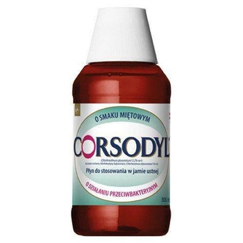 CORSODYL 0,2% płyn do płukania jamy ustnej, 300ml