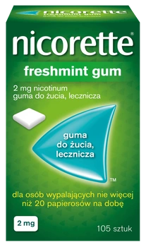 Nicorette Freshmint GUM 2mg x 105 gum do żucia 