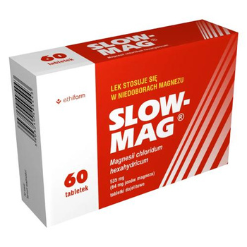 Slow-Mag B6, 60 tabletek dojelitowych 