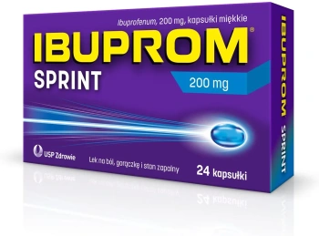 IBUPROM SPRINT CAPS 200 mg, 24 kapsułki miękkie