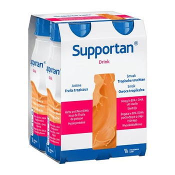 Supportan Drink Owoce tropikalne płyn do ust 4x200ml