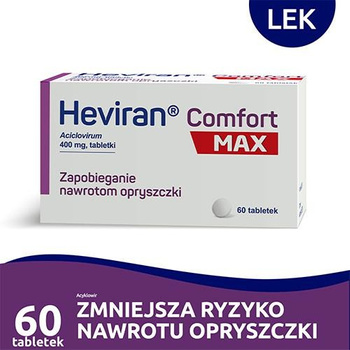 Heviran Comfort MAX 400mg, 60 tabletek