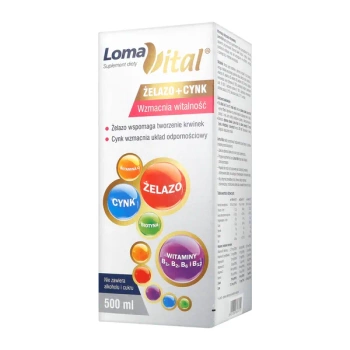 Loma Vital żelazo + cynk, 500 ml