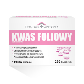 Kwas Foliowy tabletki 0,4 mg 250 tabletek