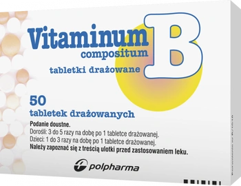 Vitaminum B Compositum, 50 tabletek drażowanych