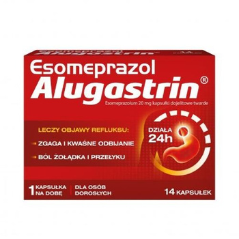 Esomeprazol Alugastrin,  14 kapsułek 