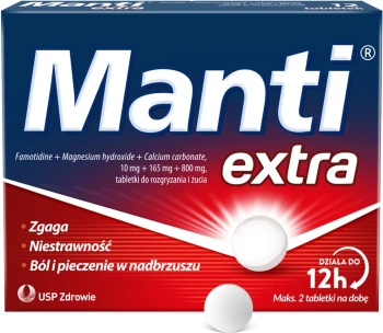 Manti Extra, tabletki  do rozgryzania i żucia, 12 sztuk 