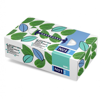 Bella No1 Miętowe chusteczki higieniczne, 150 sztuk