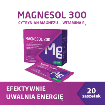 Magnesol 300 granulat,  20 saszetek