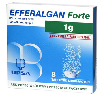 Efferalgan Forte 1g, 8 tabletek musujących