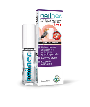Nailner lakier do leczenia grzybicy paznokci  2 w 1, 5ml