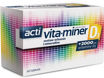 ACTI VITA-MINER D3, 60 tabletek