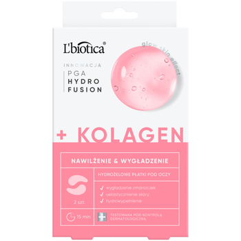 L’biotica PGA Hydro Fusion + Kolagen Płatki pod oczy