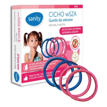CICHO WSZA SANITY gumki do włosów x 4 sztuki