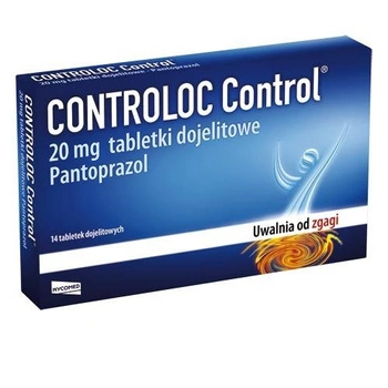 CONTROLOC CONTROL 20 mg, 14 tabletek dojelitowych