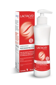 LACTACYD Pharma Płyn do higieny intymnej o właściwościach Przeciwgrzybiczych, 250ml