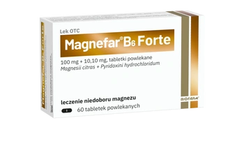 MAGNEFAR B6 Forte, 60 tabletek