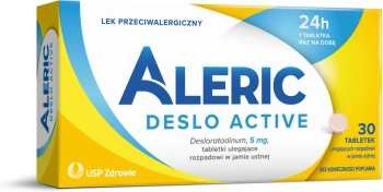 Aleric Deslo Active, 30 tabletek ulegających rozpadowi w jamie ustnej
