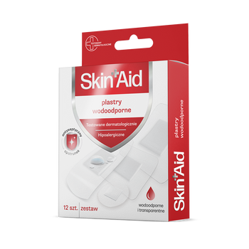 Skin Aid Plastry wodoodporne, 12 sztuk