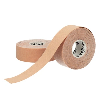 YellowTAPE Taśma do kinesiotapingu limfatycznego twarzy beżowa, 2,5 cm x 5 m