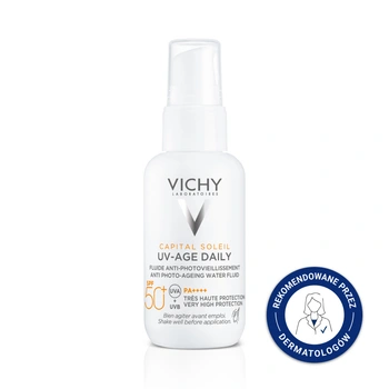 VICHY CAPITAL SOLEIL Fluid przeciw fotostarzeniu się skóry UV AGE SPF50+, 40 ml