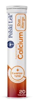 Calcium + Kwercetyna Duo Alergo smak pomarańczowy, 20 tabletek