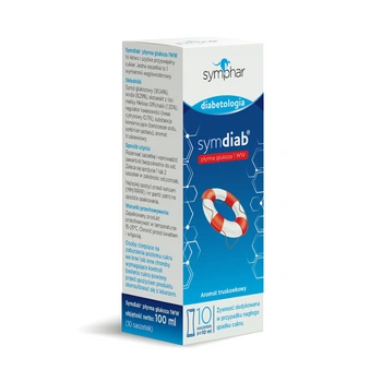 Symdiab Płynna glukoza 1WW, 10 saszetek