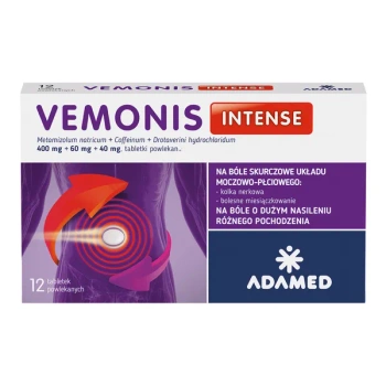 Vemonis Intense (Femi), 12 tabletek powlekanych