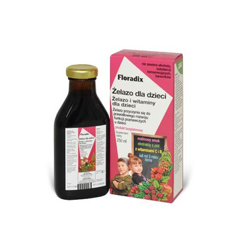 Floradix Żelazo dla dzieci płyn, 250 ml