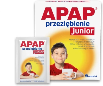 APAP Przeziębienie Junior, 6 saszetek