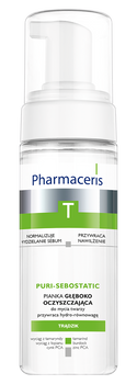 PHARMACERIS T PURI-SEBOSTATIC Pianka głęboko oczyszczająca do mycia twarzy 150 ml