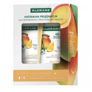 Klorane Zestaw Odżywione i pełne blasku włosy Szampon + odżywka