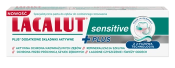 Lacalut Sensitive Plus Pasta do zębów, 75 ml