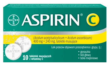 ASPIRIN C x 10 tabletek musujących